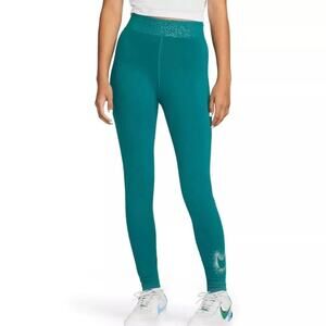 Nike Women‎ Bright Spruce Stardust High-Waisted Leggings (DX6449-367) PLUS SZ 3X